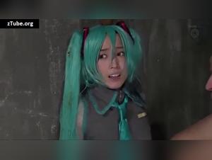 Zoophilia video with an Emo Japanese girl