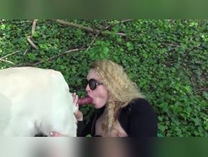 A young woman fucking her dog: A satisfying experience