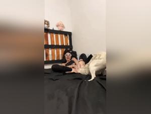 Milly, the docile prey, suffers the raw power of the dog