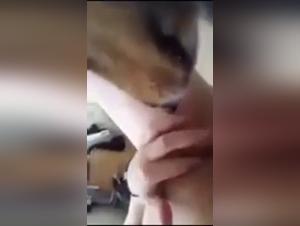 Watch This Young Girl and Her Dog in a Hard and Exciting Scene