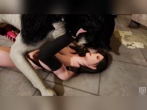 Video porno anale sfacciato con cane sexy e Tiffa sexy