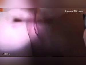 Hard sex scene with dog