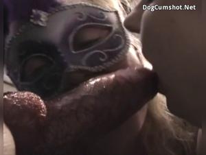 Submissive Women and Canine Males in Hard Scenes