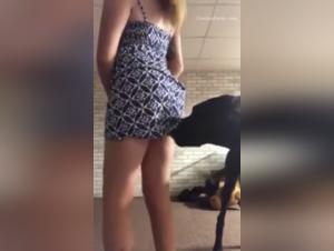 Entdecken Sie das ursprungliche Verlangen: Madchen und Hunde in leidenschaftlichen Szenen