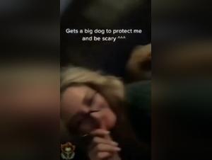 Bestiality sex video: a woman and her dog