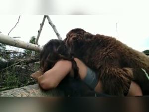 Hard and extreme sex scene with a dog