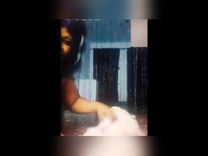 A woman and her African female dog in a hard sex scene