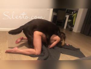 Watch Veronica Silesto in a Dog Sex Video