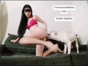 Hard and extreme zoophilia scene with a dog