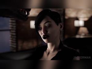 3d woman and werewolf