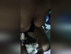 Zoophilia video with a Vietnamese woman and her cat