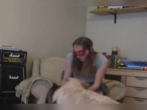 Deep lick, open ass, wild dog