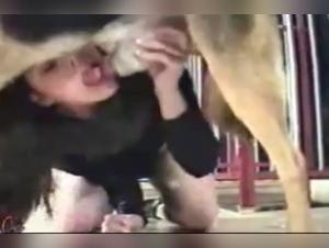 Extreme Bestiality Video with a Woman and a Dog