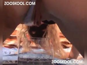 Wild Sex with Dog: The Hardcore Cumming Experience of Zooskool's Masked Mistress