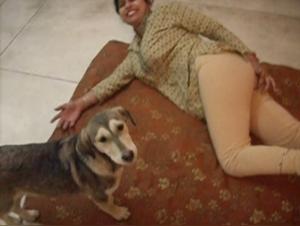 Bitch Indian Slave fucks her dog