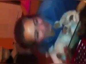 Bestiality video with a drunk woman and a dog