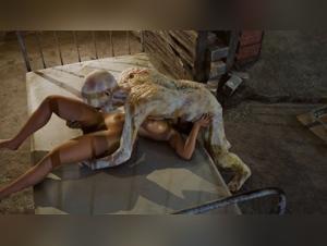 Jill, hilfloses Opfer: Ein brutaler Fick gepaart mit Zombie-Wut