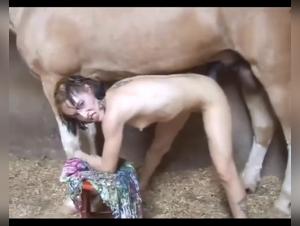 Sex Scene with a Horse: Watch this Extreme Bestiality Video