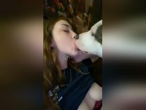 Bestiality sex video with a woman and her dog