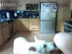 Dog sex video: A young woman and her canine companion