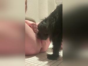 Extreme bestiality video with a girl and her dog