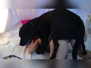 Bestiality Sex Video with Lise and Her Dog