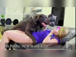 Silesto fucks the dog in this delicate but dazzling porn video