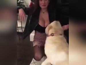 Experience intense moments of bestiality with this video