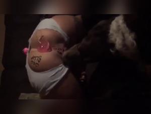 Watch an exciting bestiality sex video with a naughty dog