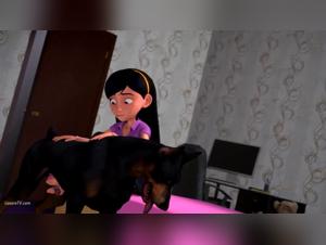 An intense zoophilic adventure with Elena Park