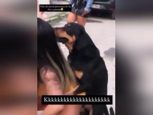 Bestiality video: a woman and a dog