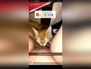 Watch this teen get her pussy licked by a dog