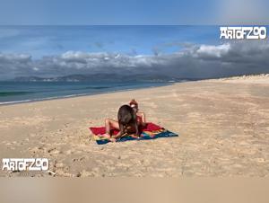 Girl Gets Fucked by Dog on Beach