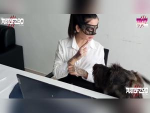 An intense zoophilia video with Raven