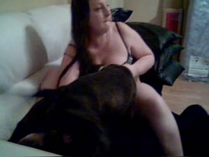 Discover the pleasures of bestiality with a curvy woman and her canine lover
