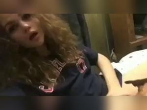 Bestial sex scene with a dog and a woman