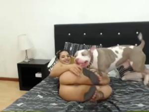 Discover the forbidden pleasures of this woman with her dog