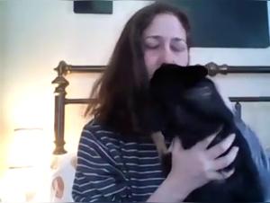 A forbidden relationship: woman and dog