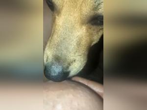 A woman fucks with the little redhead