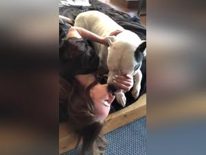 Discover the pleasures of bestiality with Sonya and her dog