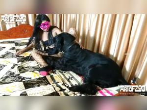 Human-Animal Love: Dog fucking Salty Pute and Doggy Licking Pussy