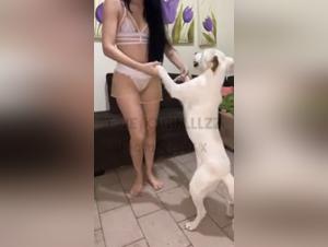 K9 girl and his dedicated canine love