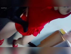 The Scene Starts with the Woman and Her Dog Playing Before They Have Sex