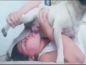 Check out this bestiality sex video featuring a curvy woman and her faithful canine companion