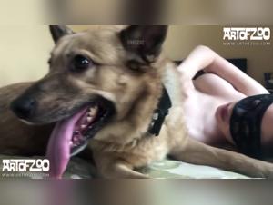 Sex with Dog: A Submissive Woman and a Dog