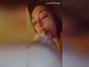 Extreme zoophilia video with a woman and her dog