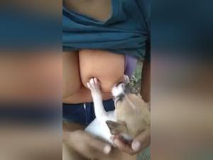 Woman and her canine companion