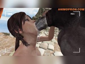 Sex with a dog: Discover the limits of Lara Croft