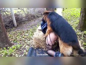 Extreme dog sex video: a woman and a dog