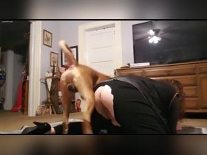 Lesbianes baise avec leur chien en extremo sexe animal